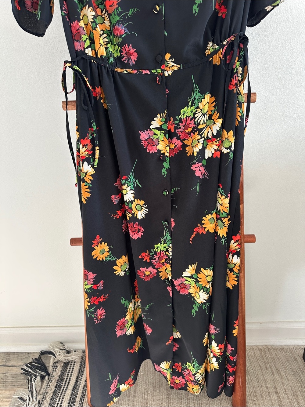 Mango cottagecore midi dress - Picture 3 of 9